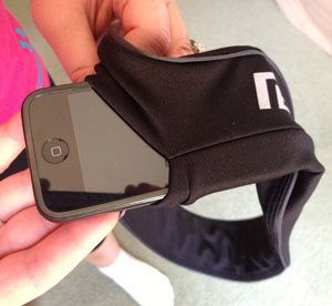 The Flipbelt fits any iPhone or iPod.