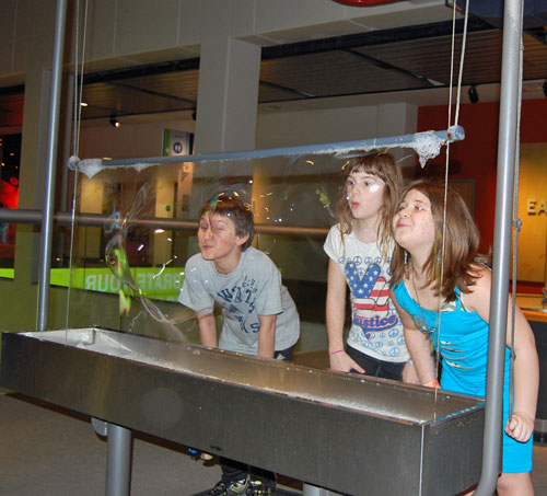 Bubbles at Liberty Science Center