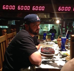 He ate the 72 oz steak!