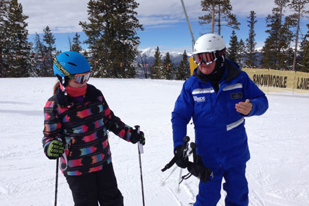 Keystone family ski lesson