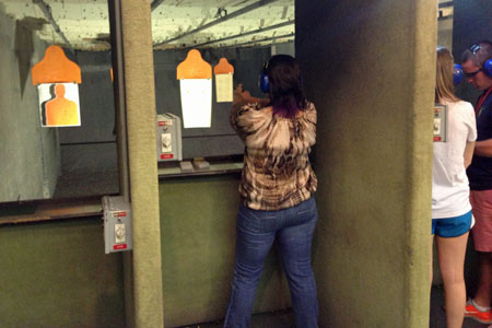 romance at the shooting range