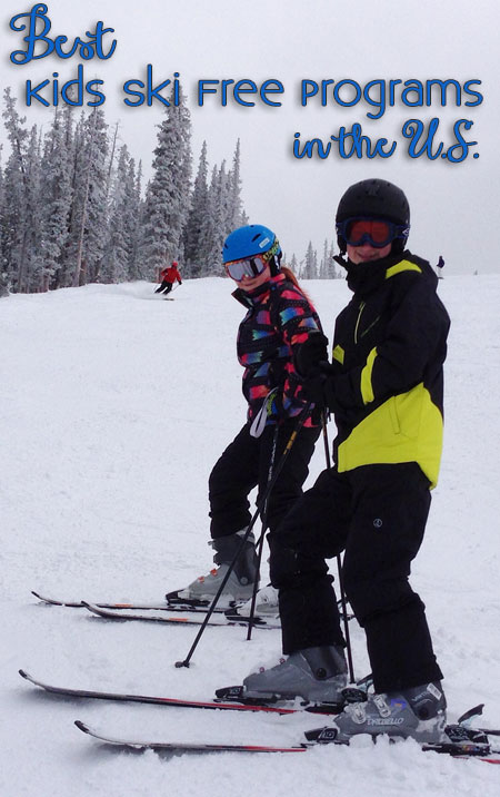 Best kids ski free programs in US.