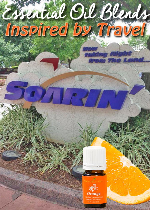 Essential oil blends inspired by travel - make your house smell like Disney's Soarin'!