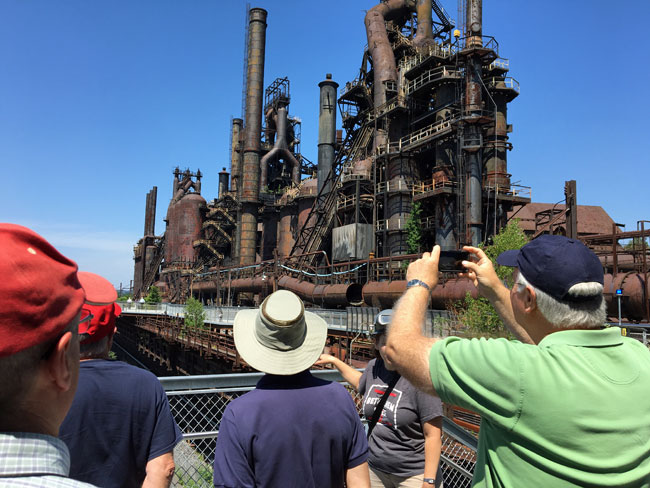 Touring Bethlehem Steel in PA.