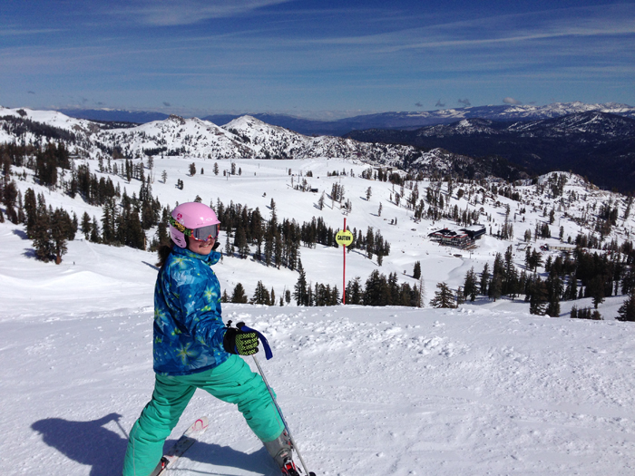 The High Camp and Gold Coast areas at Squaw Valley offer amazing views and terrain perfect for advancing beginner skiers.