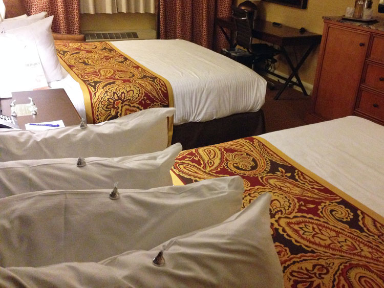 Hotel room at Hershey Lodge