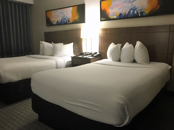 Spacious rooms and great amenities at the Hill Hotel in Laguna Hills, CA.