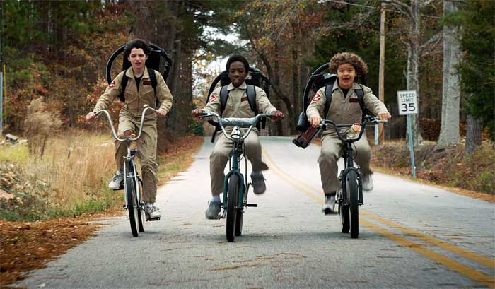 stranger things kids on bikes