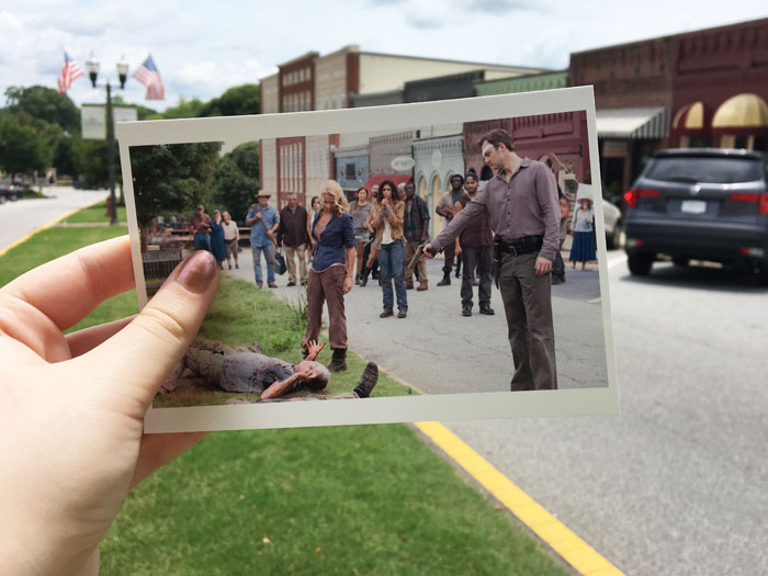 Woodbury scene from The Walking Dead