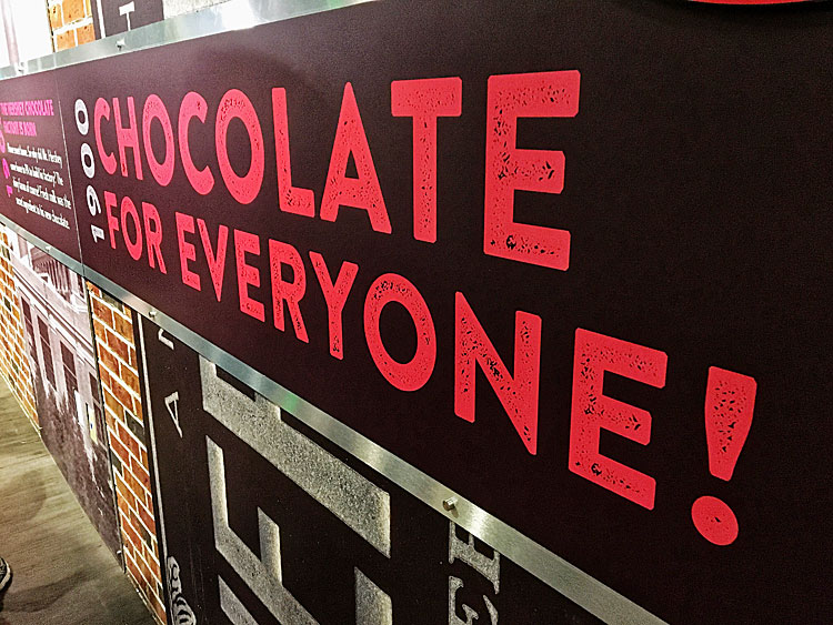Chocolate for everyone sign