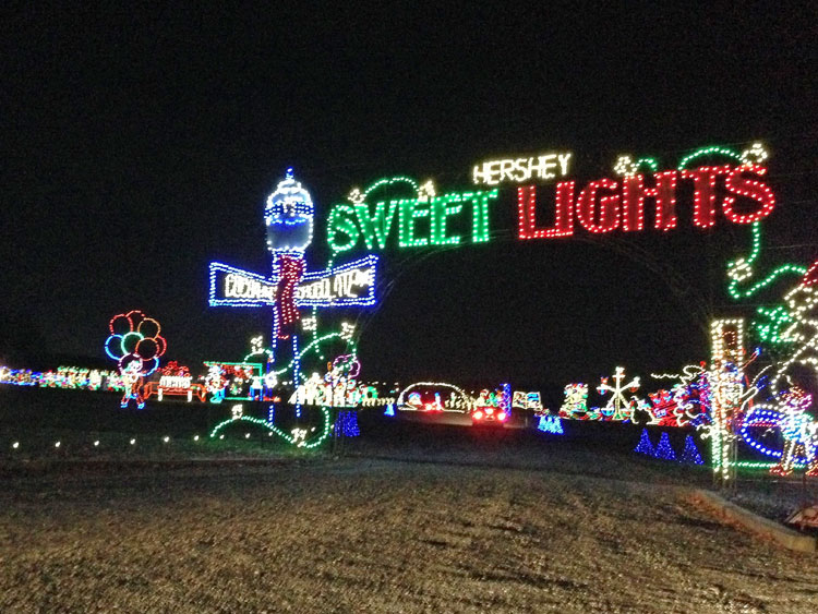 Hershey Sweet Lights entrance