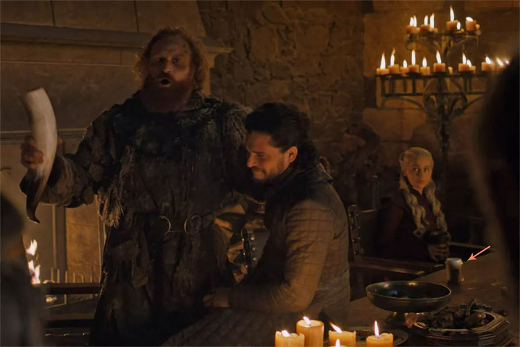 Starbucks cup in Game of Thrones