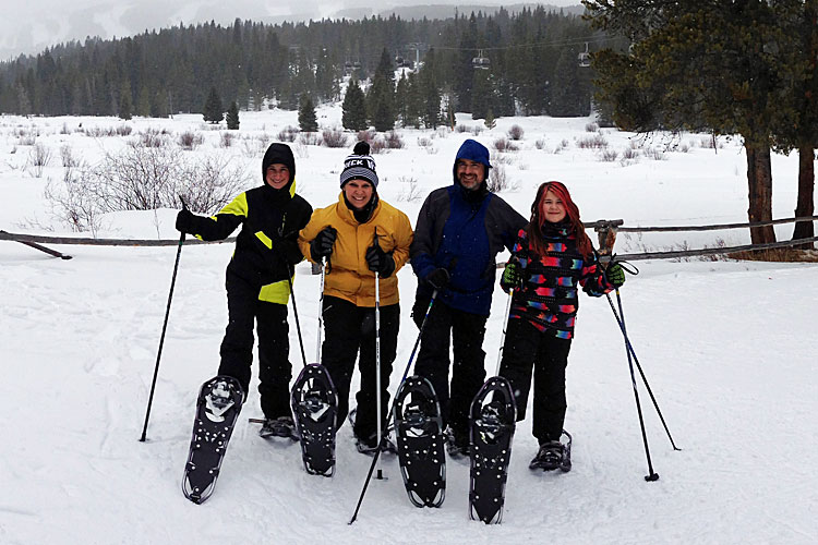 Snow shoeing in Breckenridge