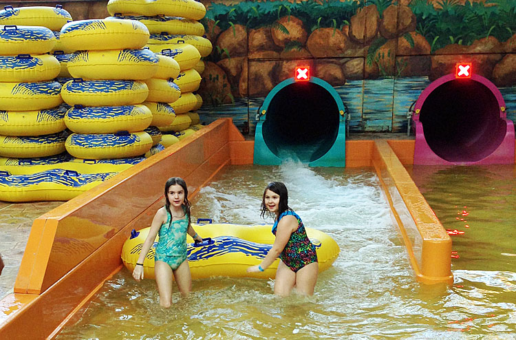 Water slides at Sahara Sams