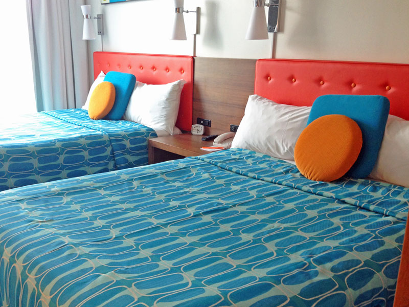 Beds in Cabana Bay room.