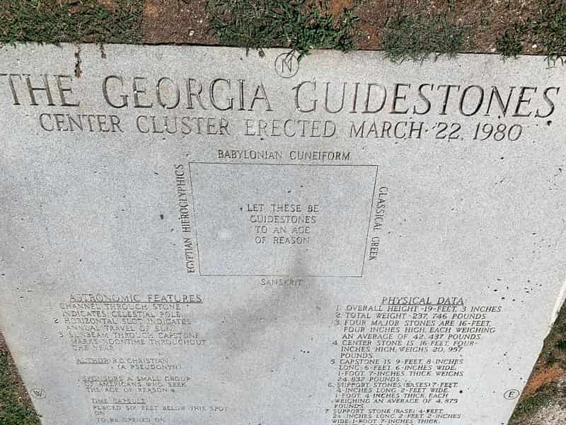 What Is Written On The Georgia Guidestones The Tv Traveler