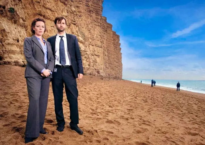 Scene from Broadchurch TV show