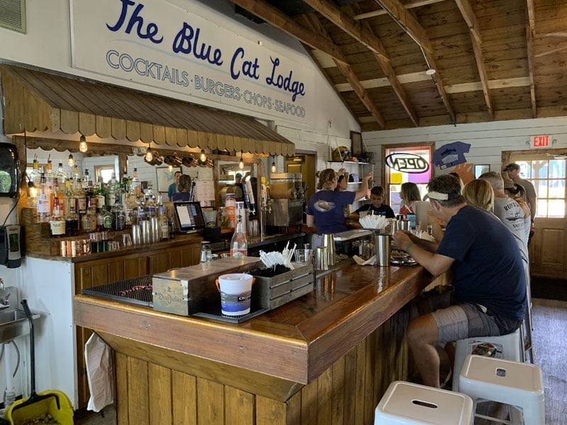 Inside the Blue Cat Lodge / JD's on the Lake.