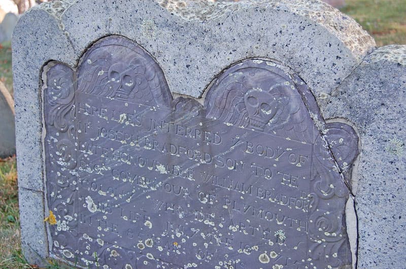 gravestone on Burial Hill