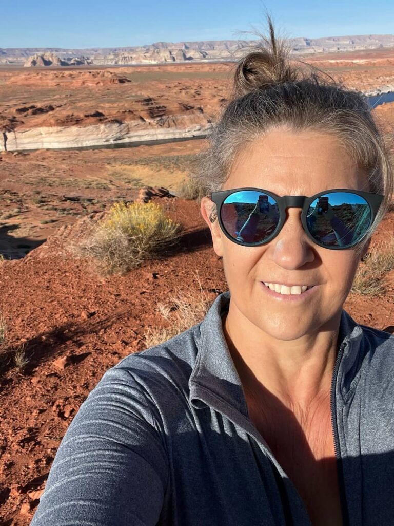 Shannon on Page Rim Trail.